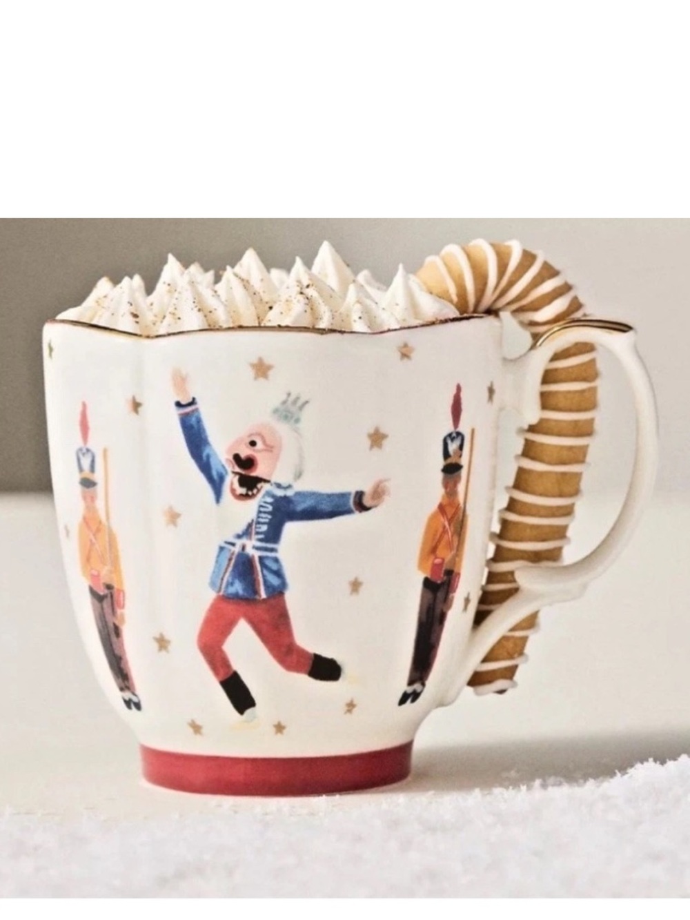 Anthropologie New York City Ballet Stoneware Nutcracker Mug/ Cup New